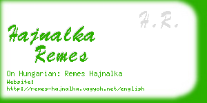 hajnalka remes business card